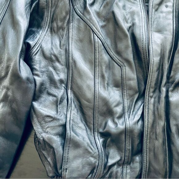 Global Identity Men’s Leather Jacket Size 2XL Black EUC - Picture 11 of 11